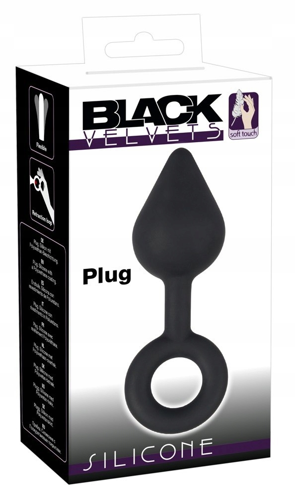 Korek analny Black Velvets