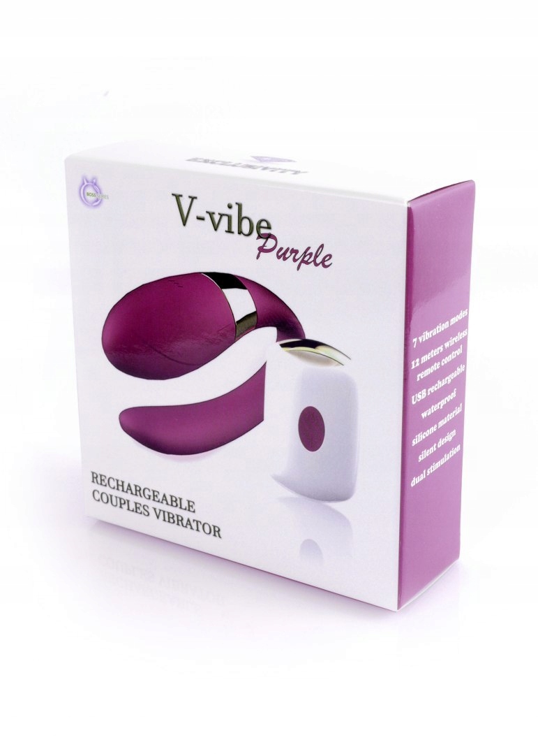 Stymulator-V-Vibe Purple USB 7 Function z pilotem
