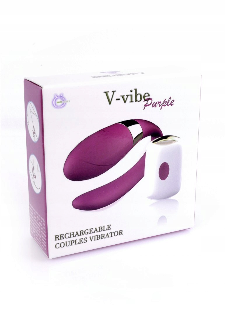 Stymulator-V-Vibe Purple USB 7 Function z pilotem
