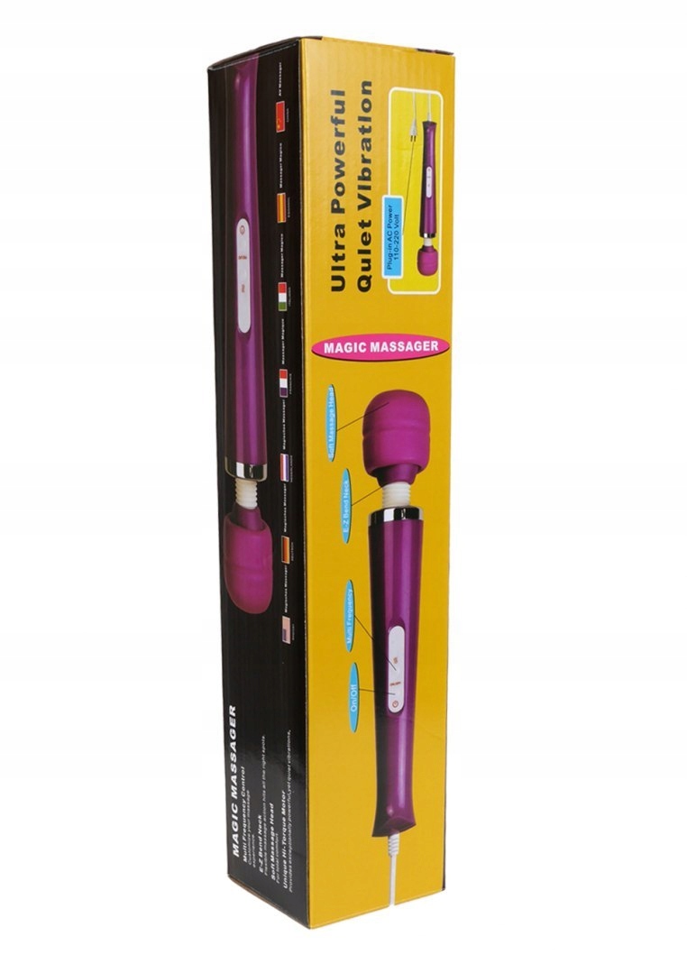 Stymulator-Magic Massager Wand Cable 110-240V Purple