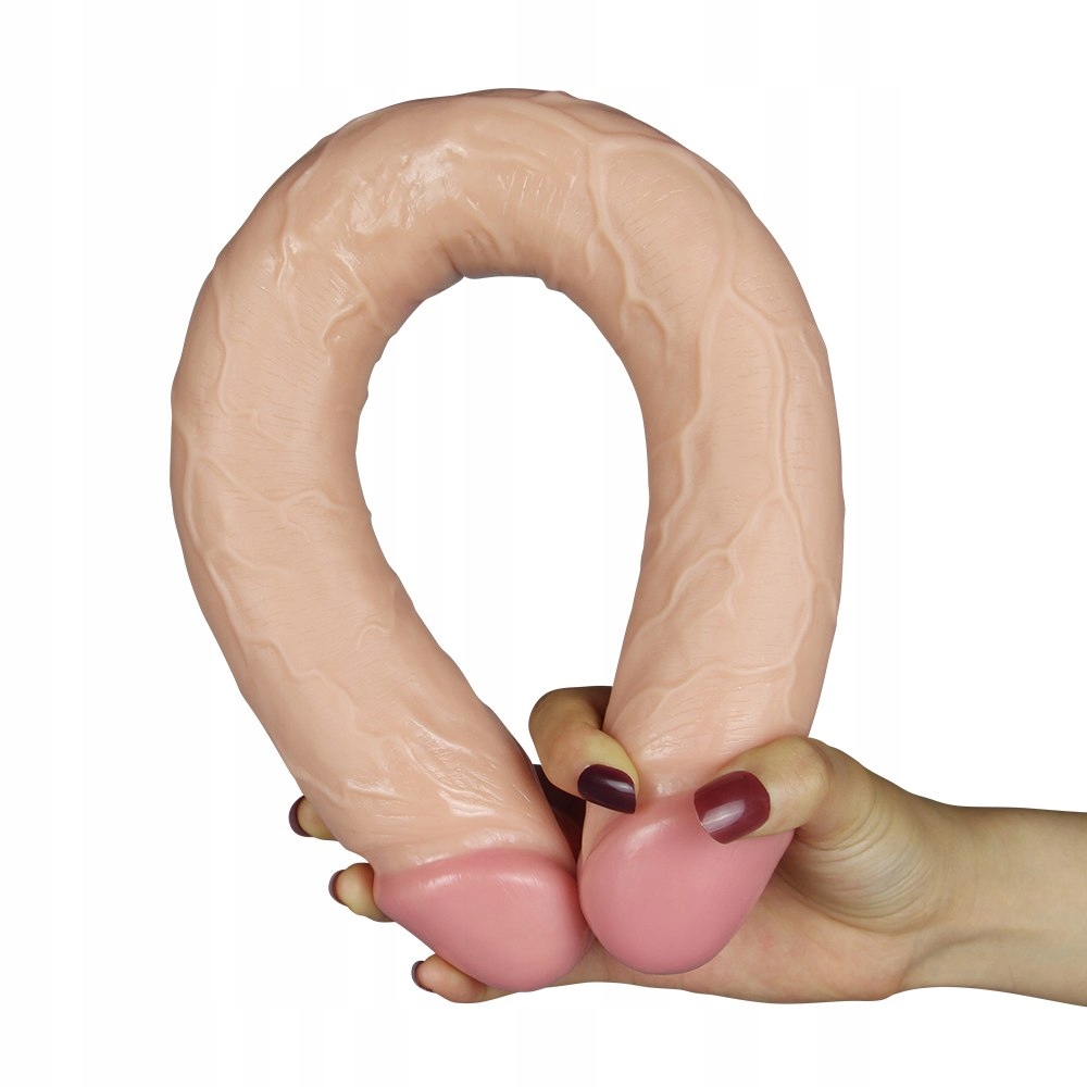 Dwustronne elastyczne dildo 45 cm