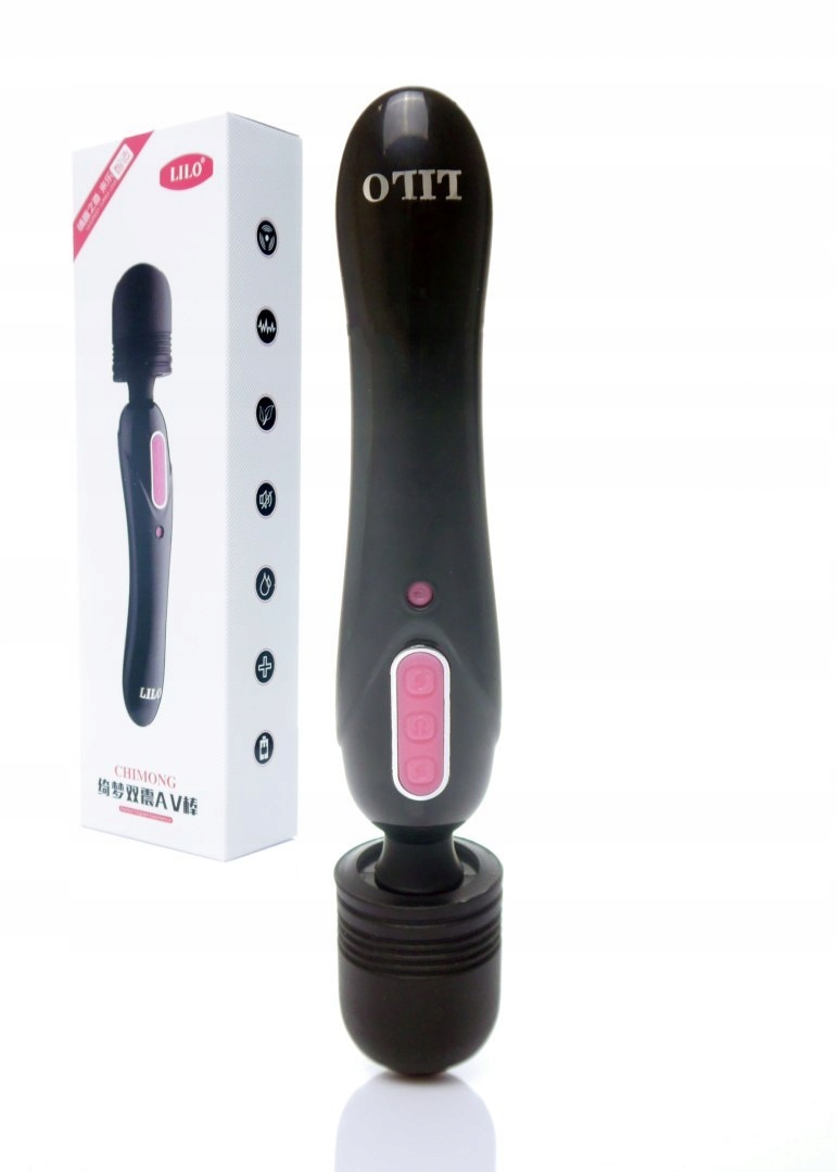 Wibrator & Masażer 2 in1, USB black