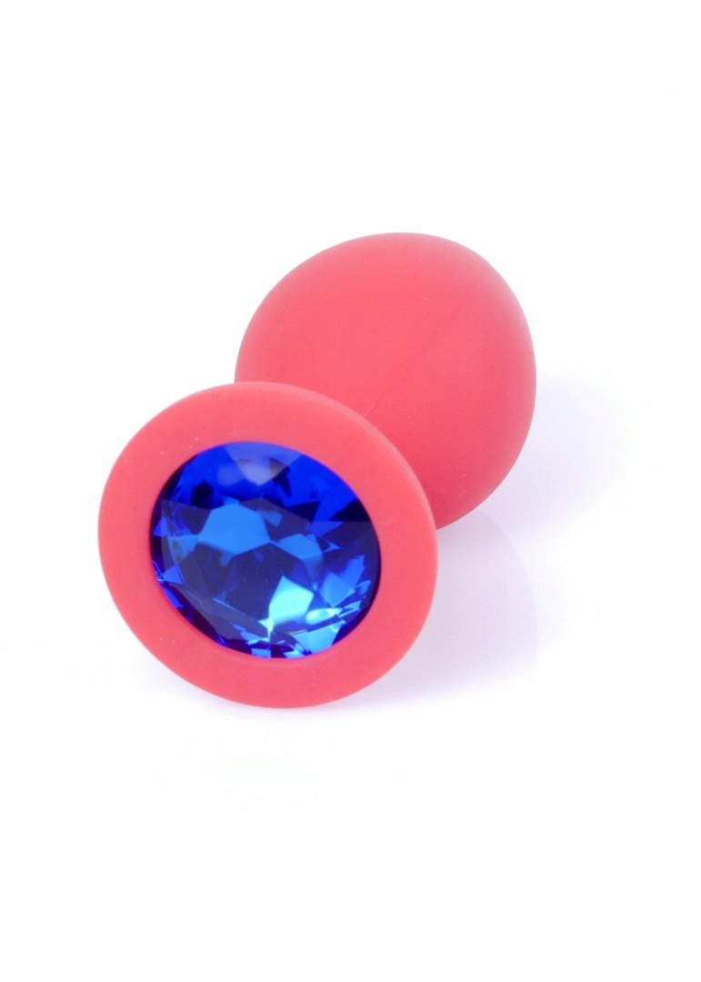 Silikonowy czerwony korek Medium- Blue Diamond