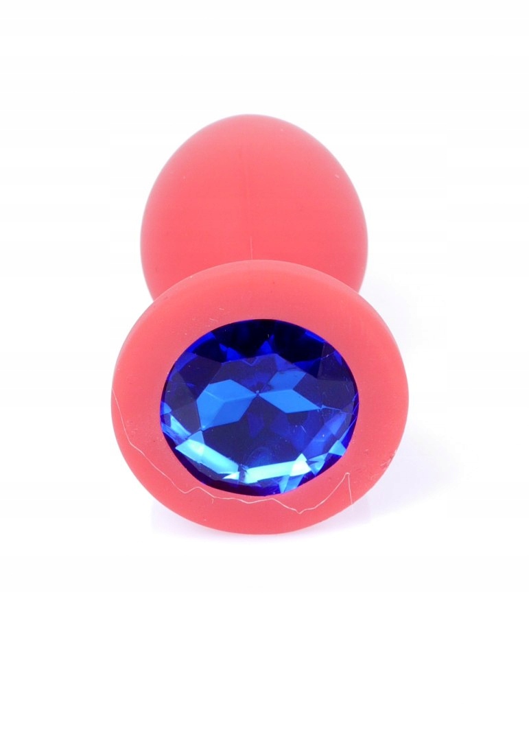 Silikonowy czerwony korek Small- Blue Diamond