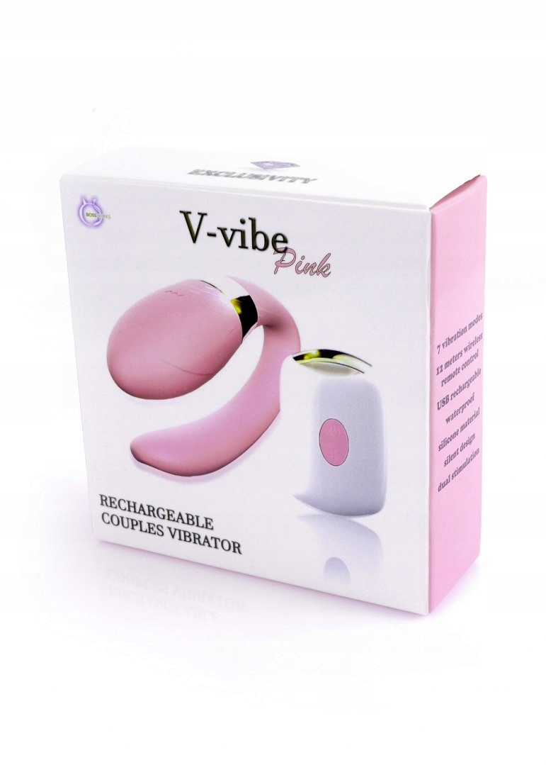 Stymulator-V-Vibe Pink USB 7 Function z pilotem