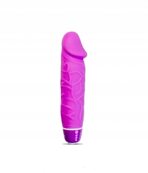 Silikonowy mini wibrator dł. 15cm różowy