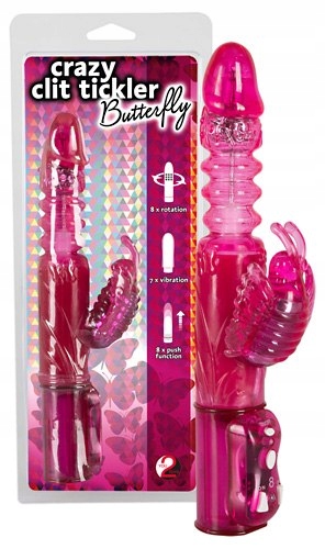 Perełkowy Wibrator- Butterfly Crazy Clit Tickler