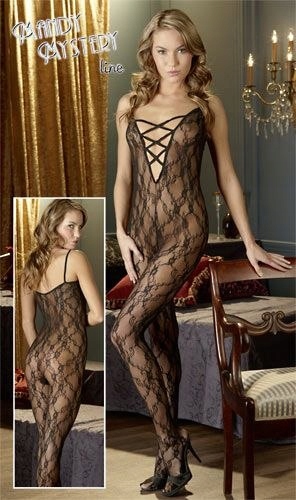 Koronkowy catsuit M/L