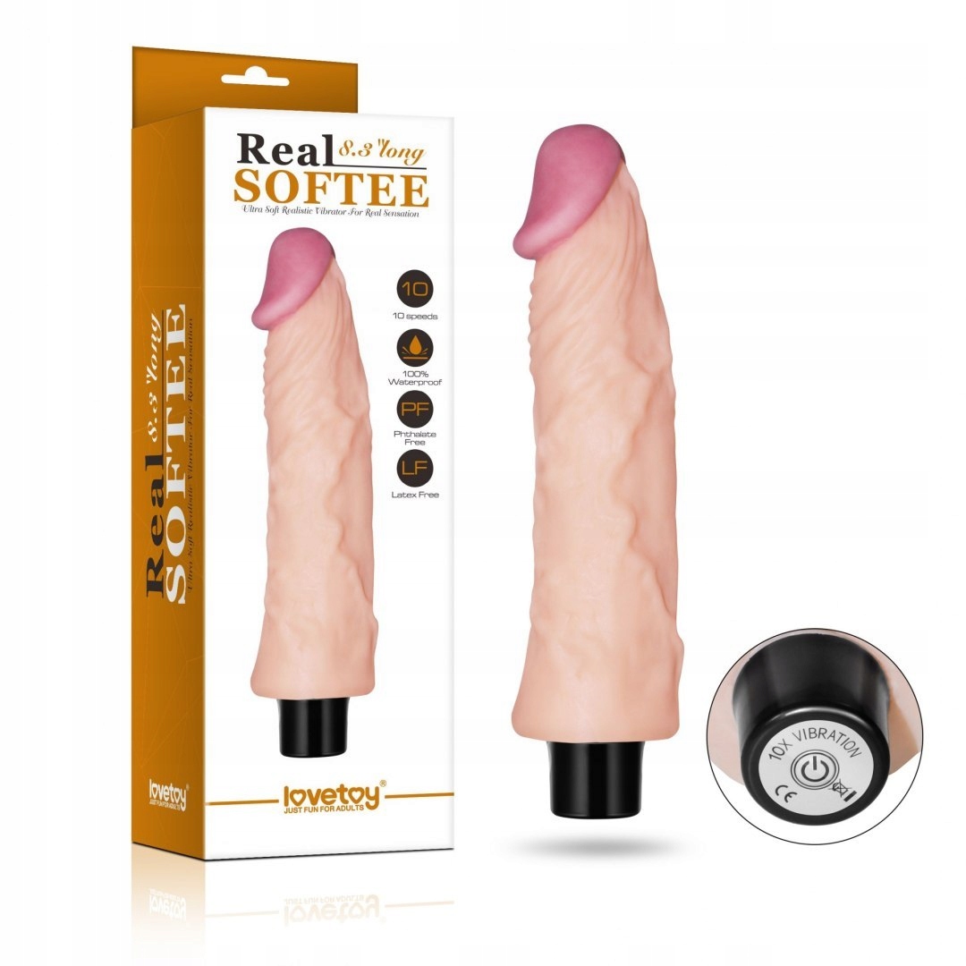 Wibrator LOVETOY REAL SOFTEE 21cm