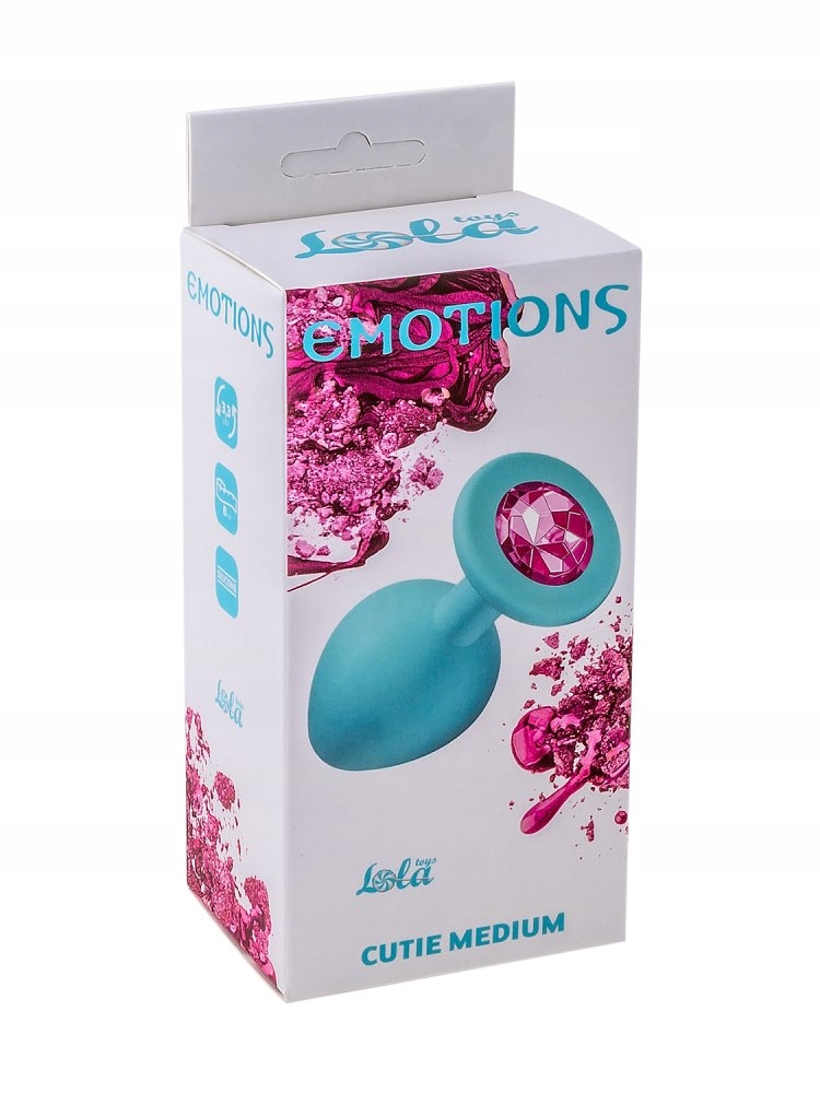 Anal Plug Emotions Cutie Medium Turquoise Pink cry