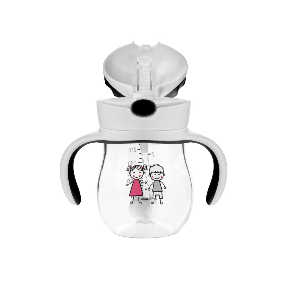 Kubek Bidon z Tritanu ze słomką z odważnikiem 250ML