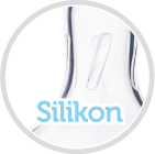 Smoczek do butelek szerokootworowych EasyStart silikonowy. Przepływ średni