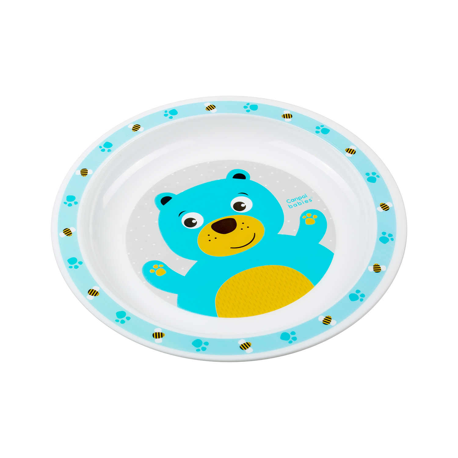 Canpol talerzyk plastikowy Cute Animals - miś