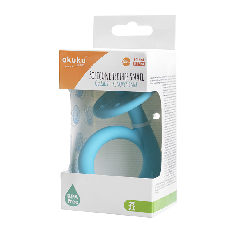 Akuku gryzak silikonowy na ząbkowanie i masaż dziąseł