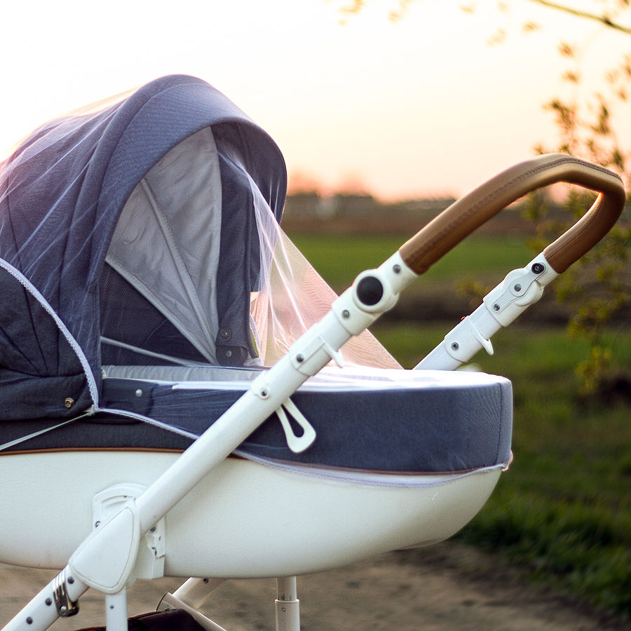Moskitiera Uniwersalna do wózka - BIAŁA