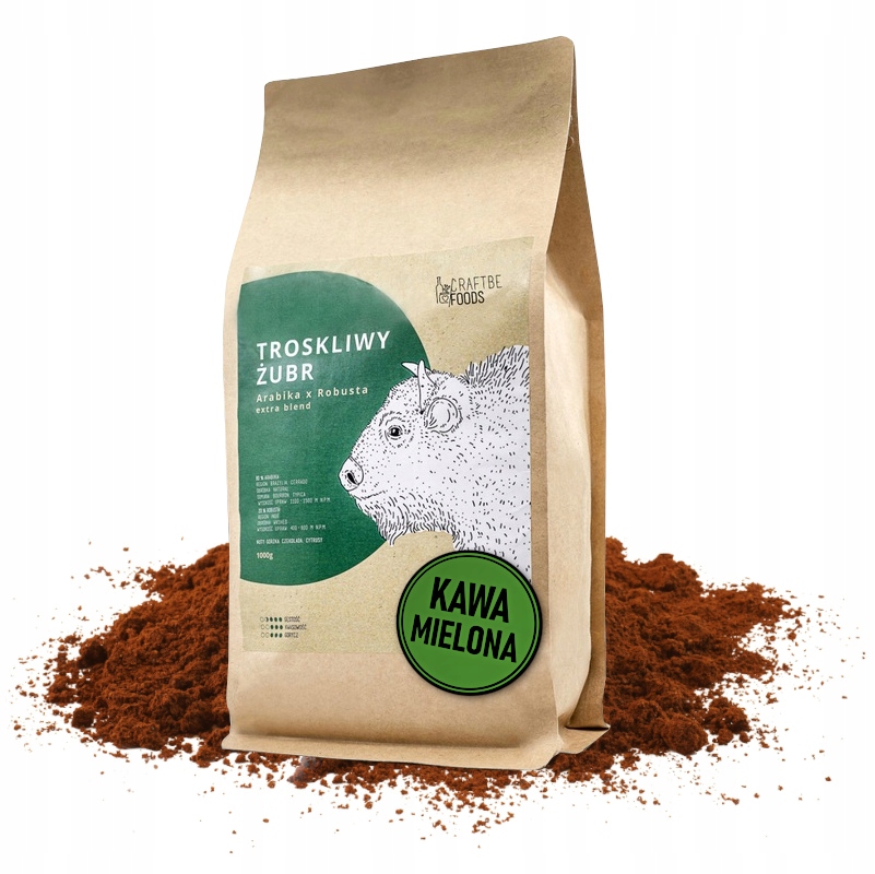 Craftbe Kawa Mielona TROSKLIWY ŻUBR 1kg