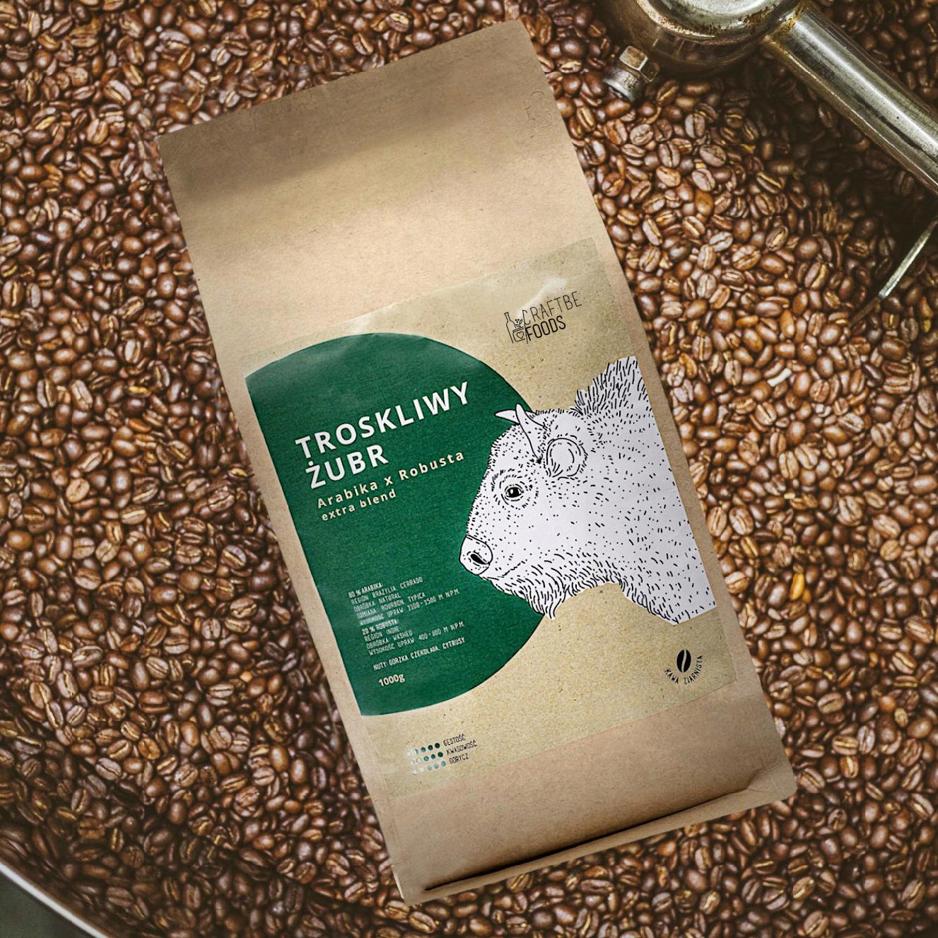 Craftbe Kawa Mielona TROSKLIWY ŻUBR 1kg