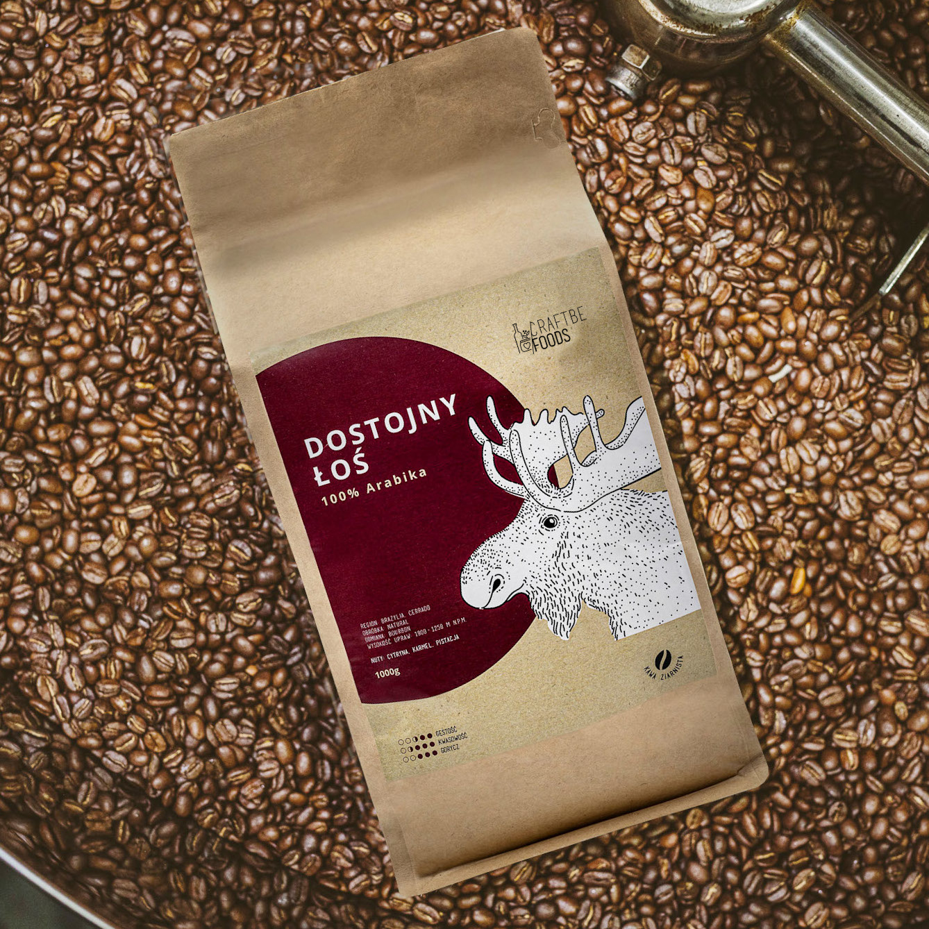 Craftbe Kawa Ziarnista Dostojny Łoś 1kg