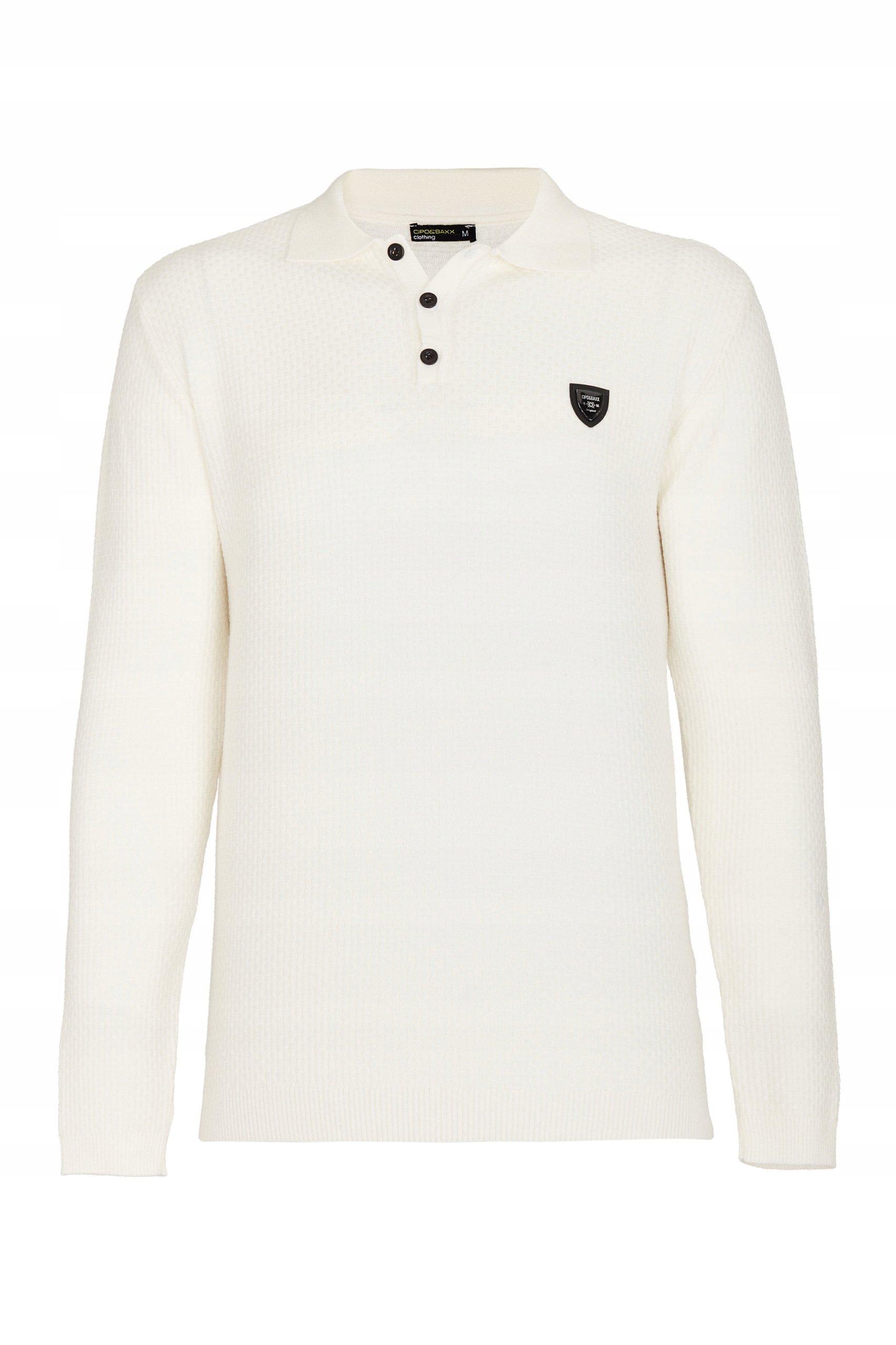CIPO BAXX SWETER SLIM FIT POLO KOŁNIERZYK~M