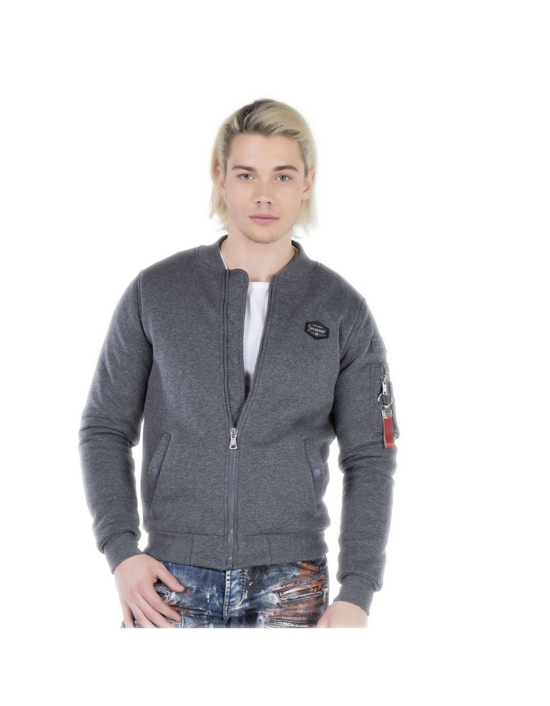 CIPO BAXX MODNA KURTKA BOMBERKA ANTHRACITE ~M