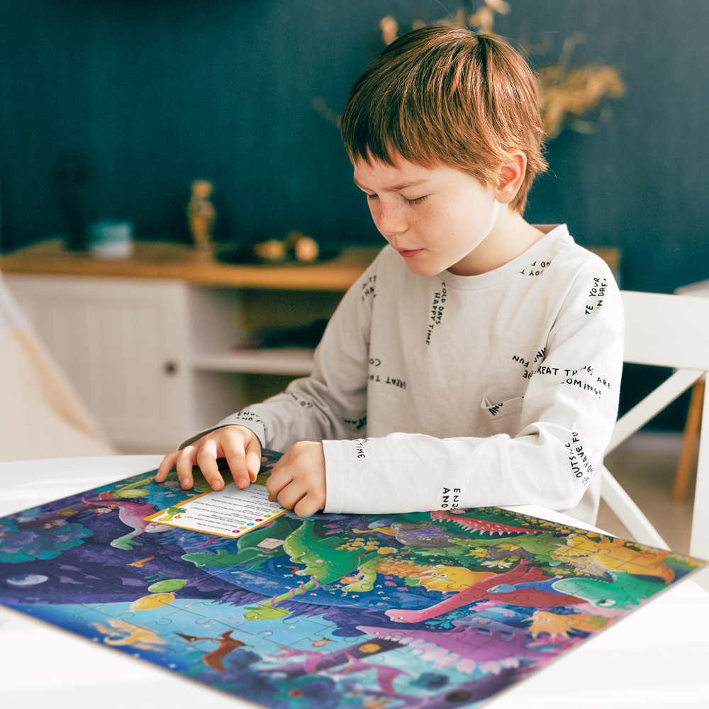 Puzzle Look & Find „Kraina dinozaurów”, art. 300669