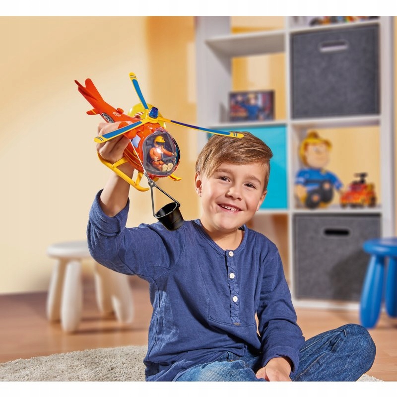 SIMBA HELIKOPTER RATUNKOWY STRAŻAK SAM + FIGURKA