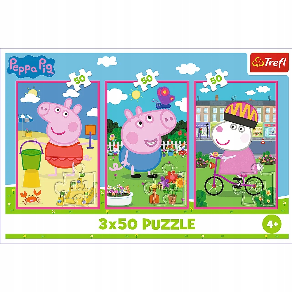 Puzzle 3X50 Siła Przyjaźni Świnka Peppa 34877