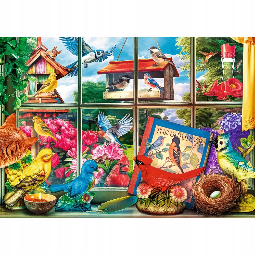 Puzzle 1000 Premiu Plus Tea Time Świat Ptakó 10850