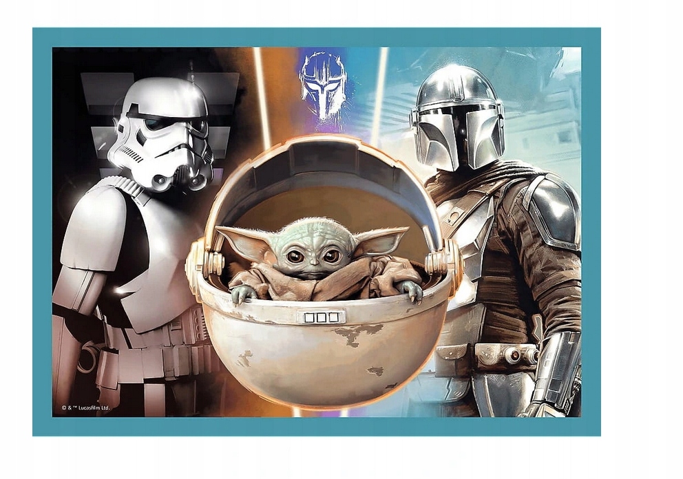 PUZZLE 4W1 STAR WARS THE MANDALORIAN 3977