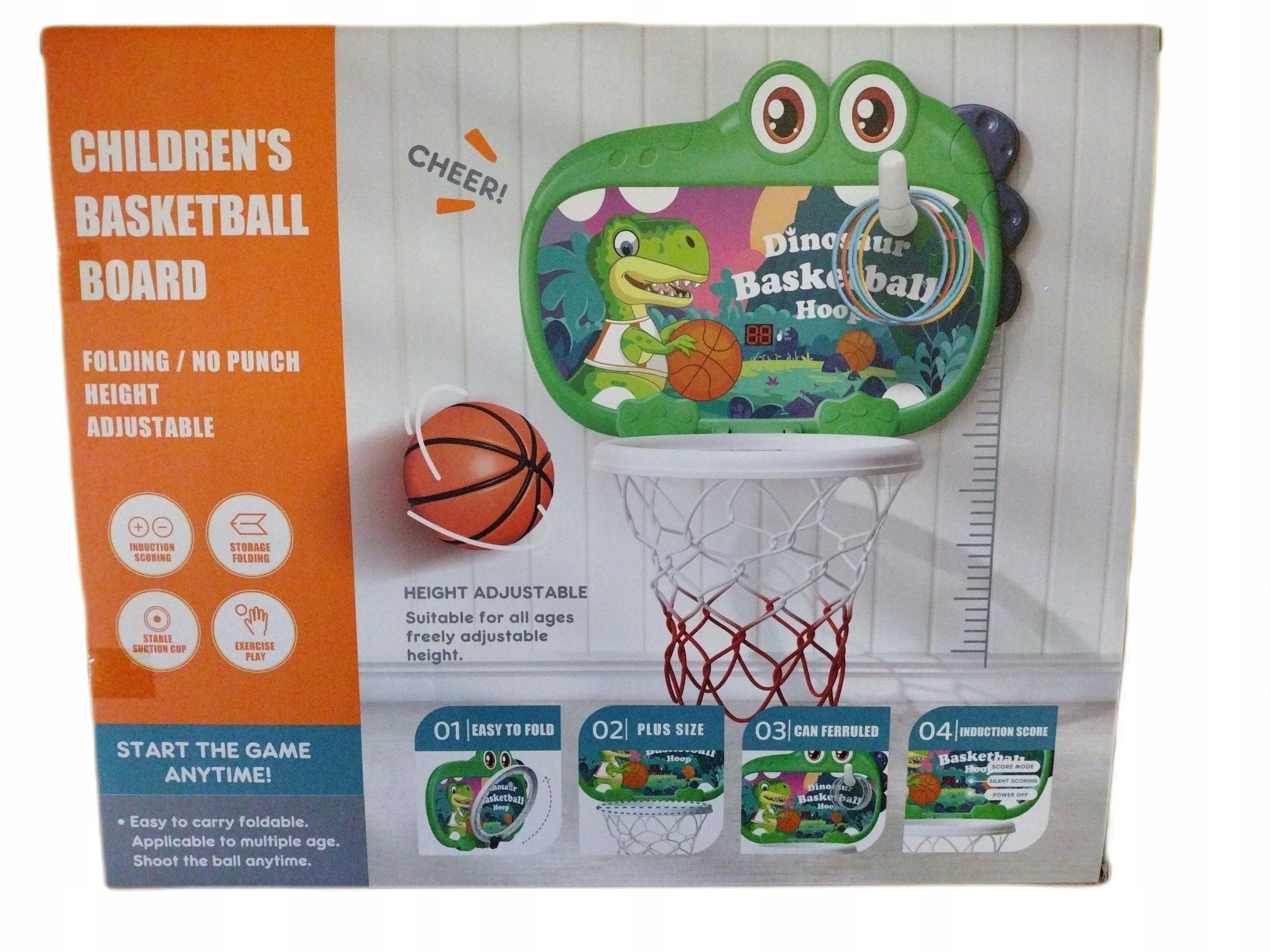 GRA KOSZYKÓWKA DINOZAUR Z LICZNIKIEM 0722