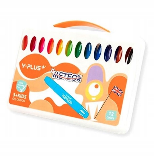Kredki Żelowe 12Kol Meteor 0817