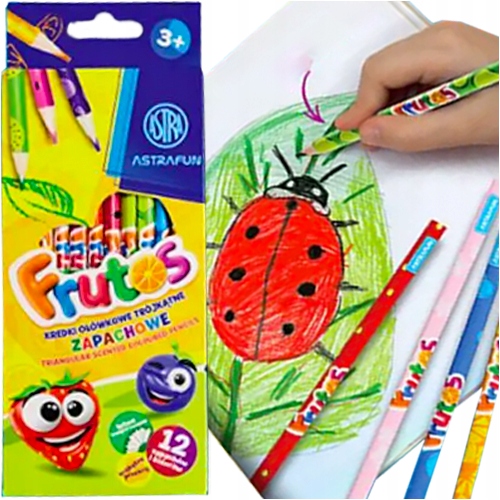 Kredki Ołówkowe Zapach.trójk. Astrafun Frutos
