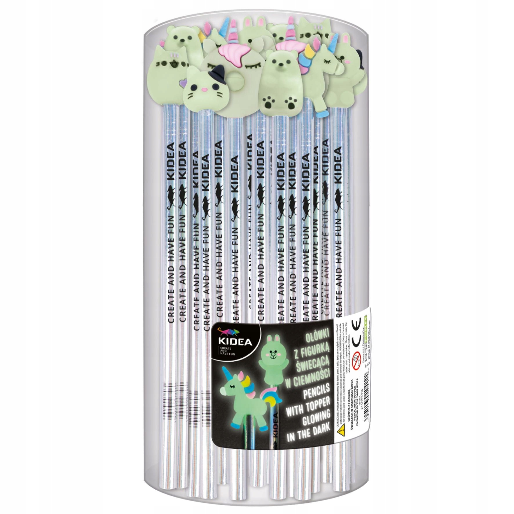 Ołówek Z Figurką Świecącą W Ciemn. Kidea A"24 4222