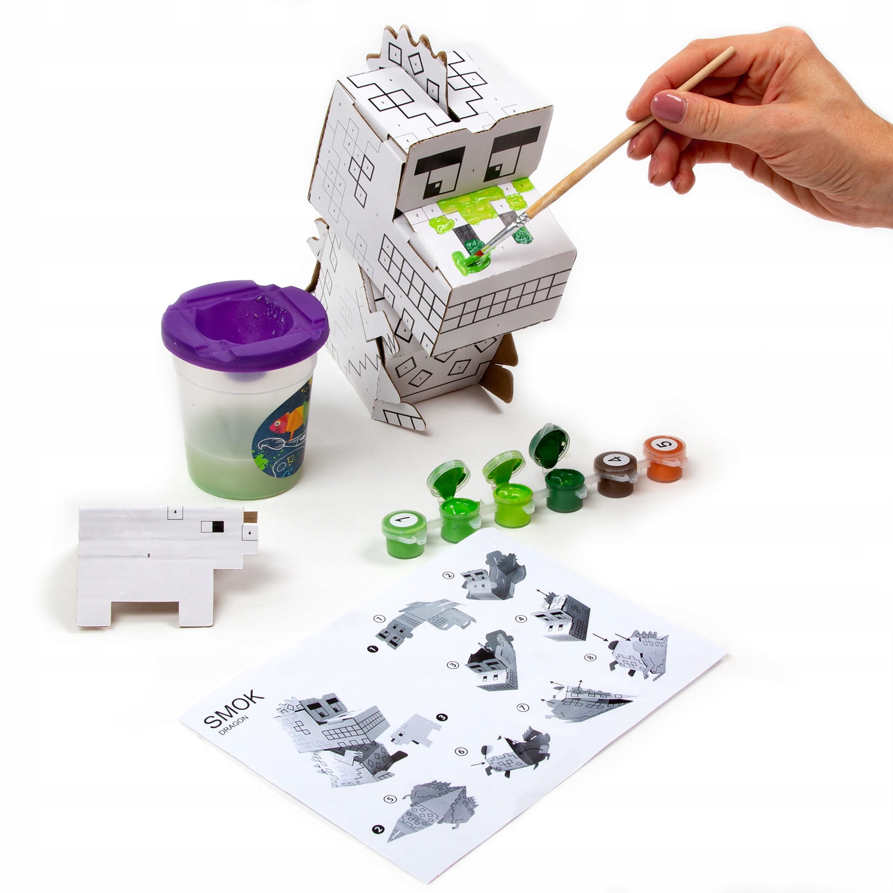 FIGURKA 3D MALOWANIE PO NUMERACH GAME SMOK KIDEA