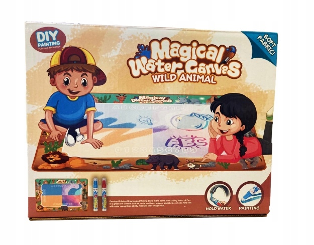 MATA DO KOL. PISAKIEM WODNYM SAFARI 80x60CM 0015