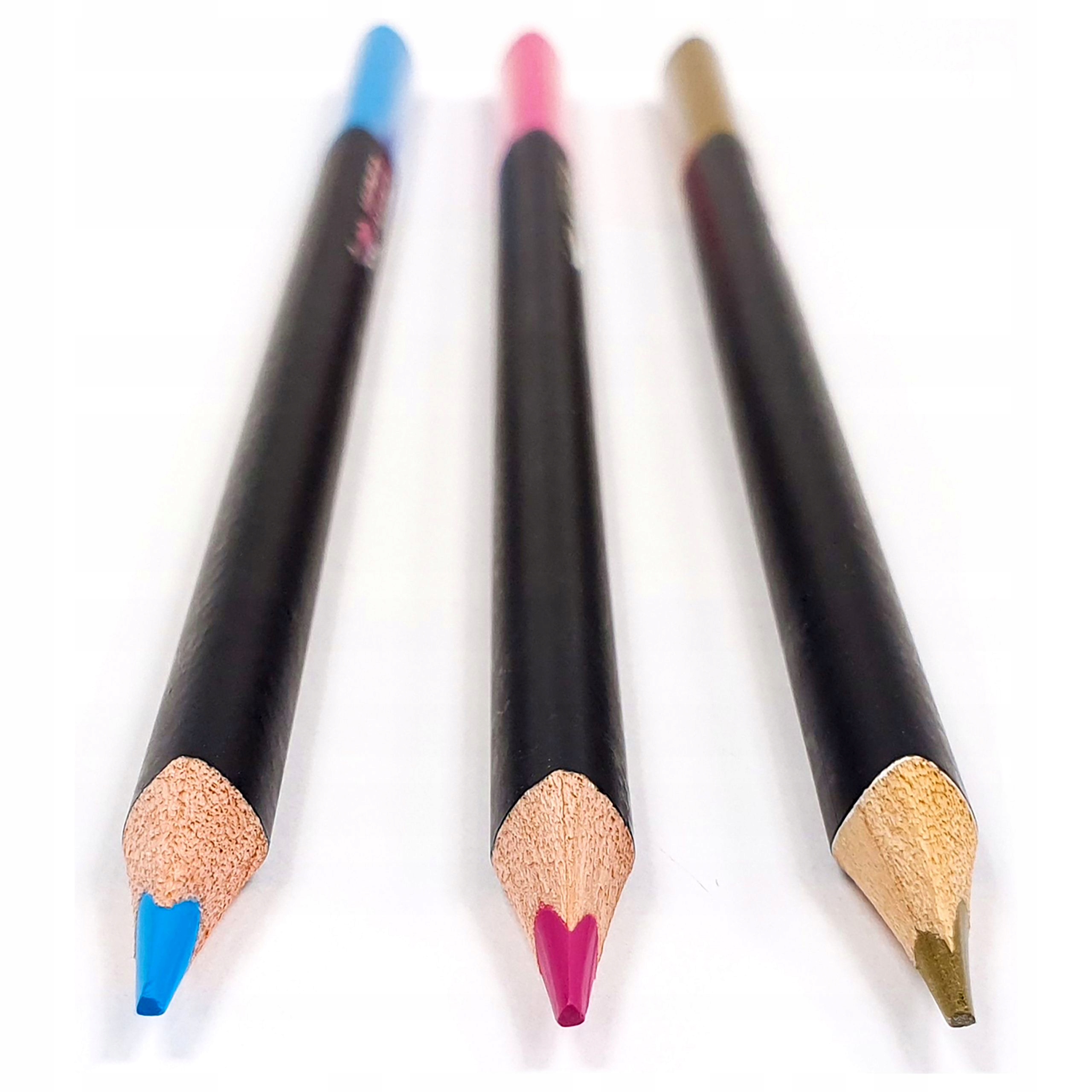 KREDKI TRÓJKĄTNE W METAL.PUDEŁKU 24 KOL KIDEA 7625