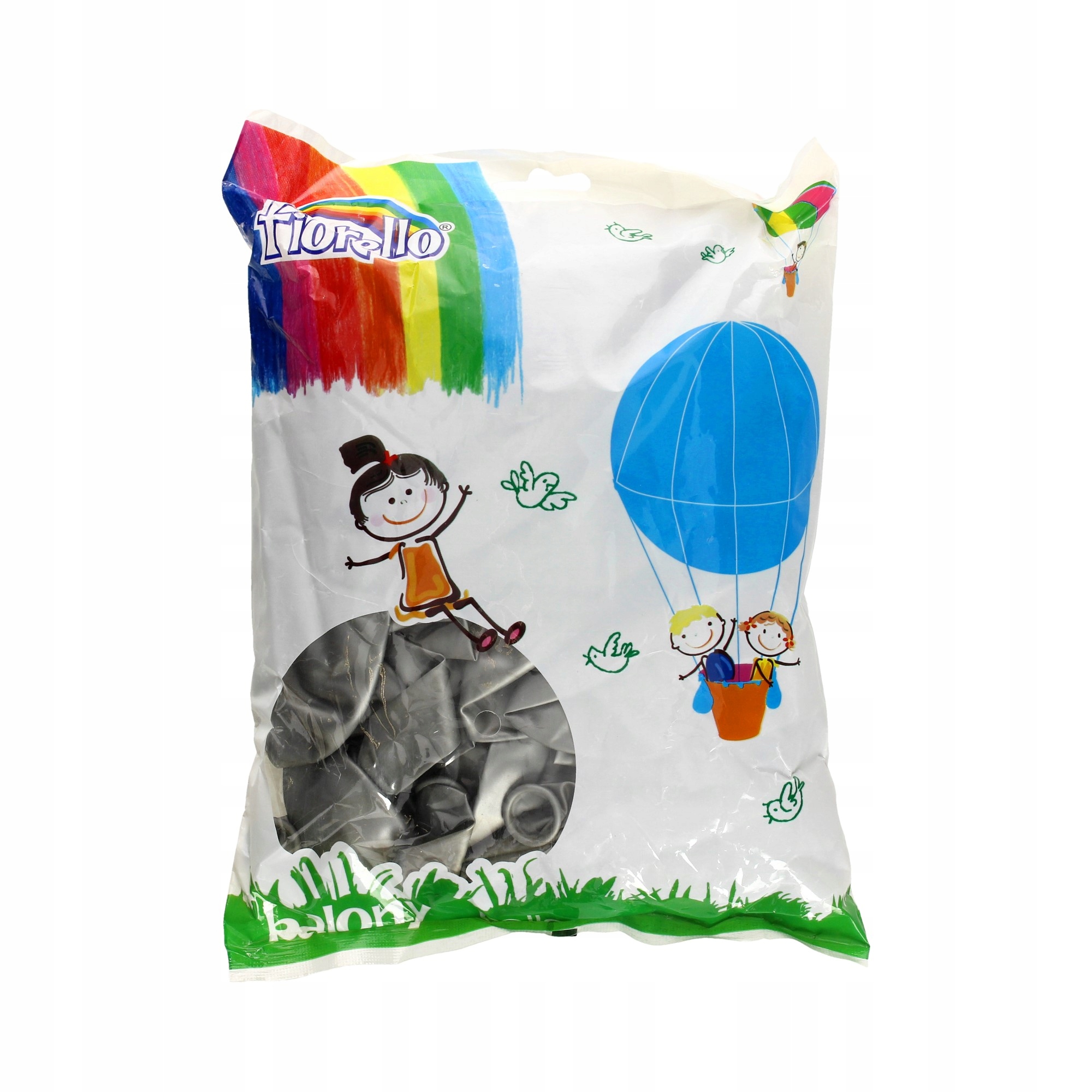 Balon 12 Metal (100) Srebrny Fiorello 4741