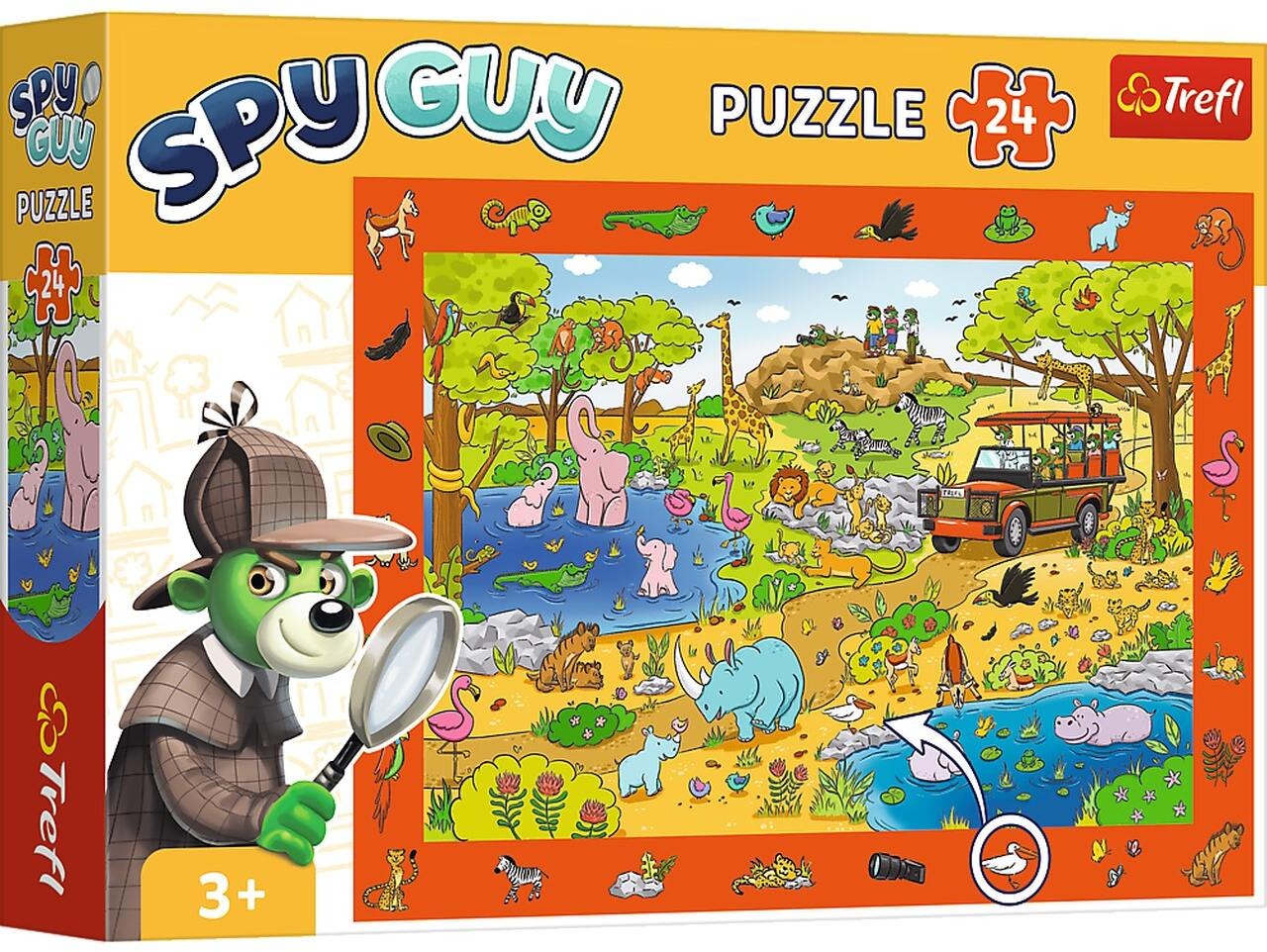 PUZZLE 24 OBSERWACYJNE SPY GUY SAFARI 15591