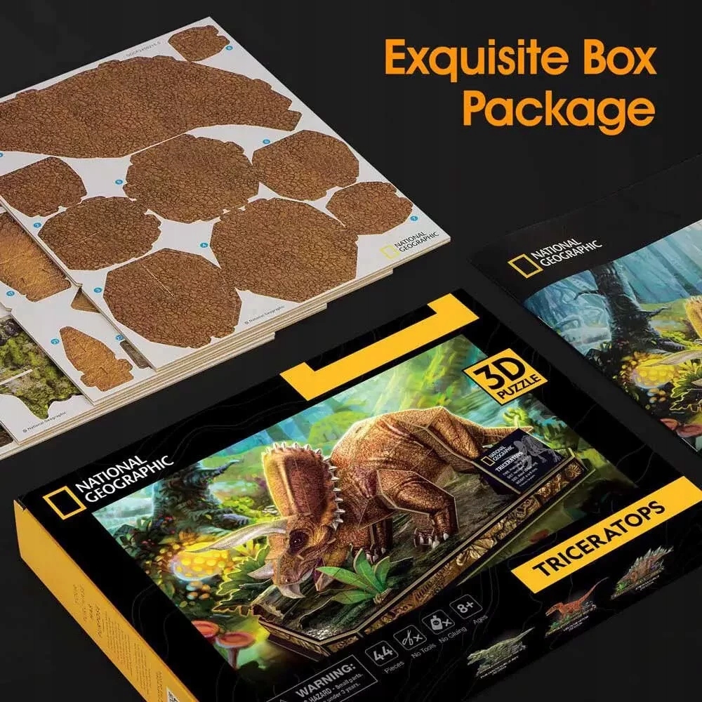 PUZZLE 3D NATIONAL GEOGRAPHIC TRICERATOPS 0526