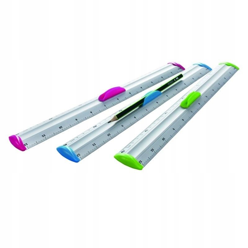 Linijka Alum.z Uchw. Na Ołówek, Key 30Cm