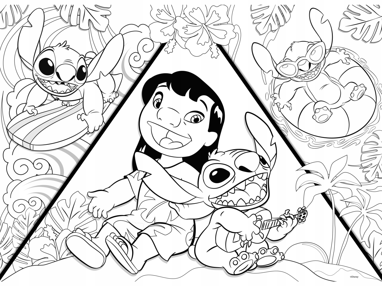 Lisciani Puzzle Df Maxifloor 150 Lilo&Stitch