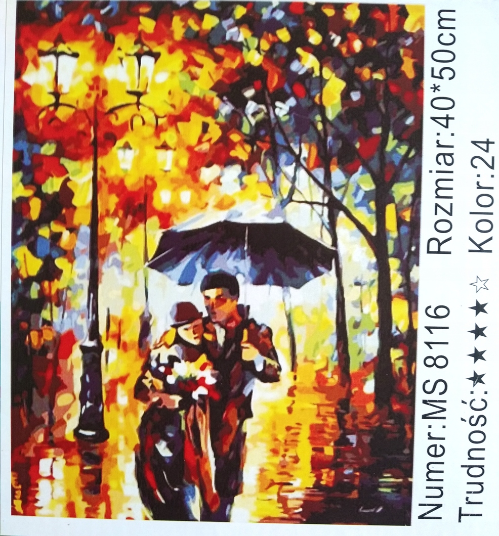 ZESTAW ART MALOWANIE PO NUMERACH CYFERKACH 40 x 50