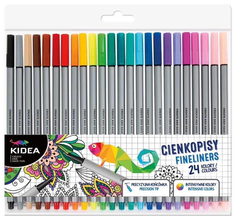 CIENKOPISY 24 KOLORY KIDEA 4314