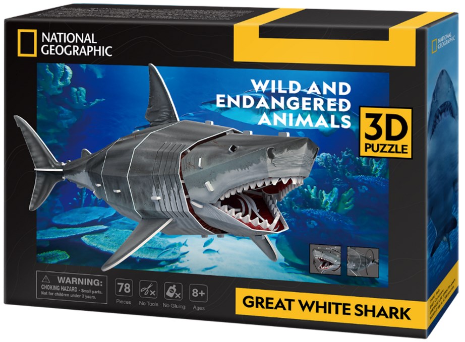 CUBIC FUN PUZZLE 3D NATIONAL GEOGRA ŻARŁACZ BIAŁY