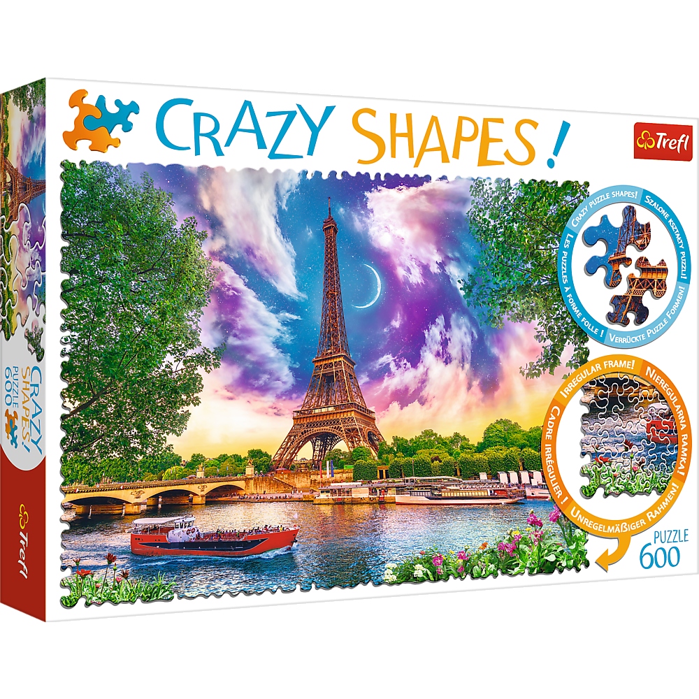 PUZZLE 600 CRAZY SHAPES NIEBO NAD PARYŻEM 11115