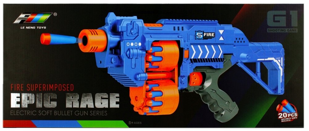 PISTOLET NA STRZAŁKI B/O+AKC 58X24X9 5506