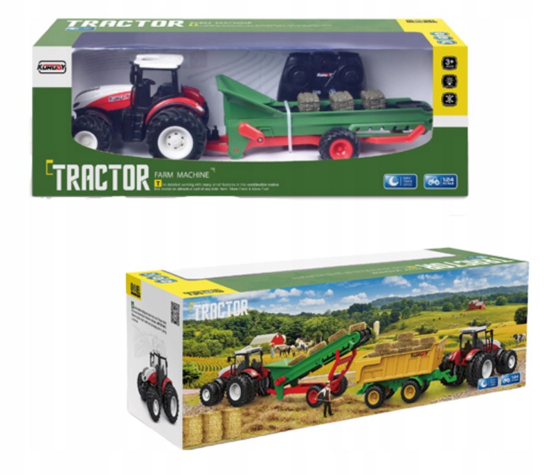 Traktor z przyczepą R/C 49x17x1 0203