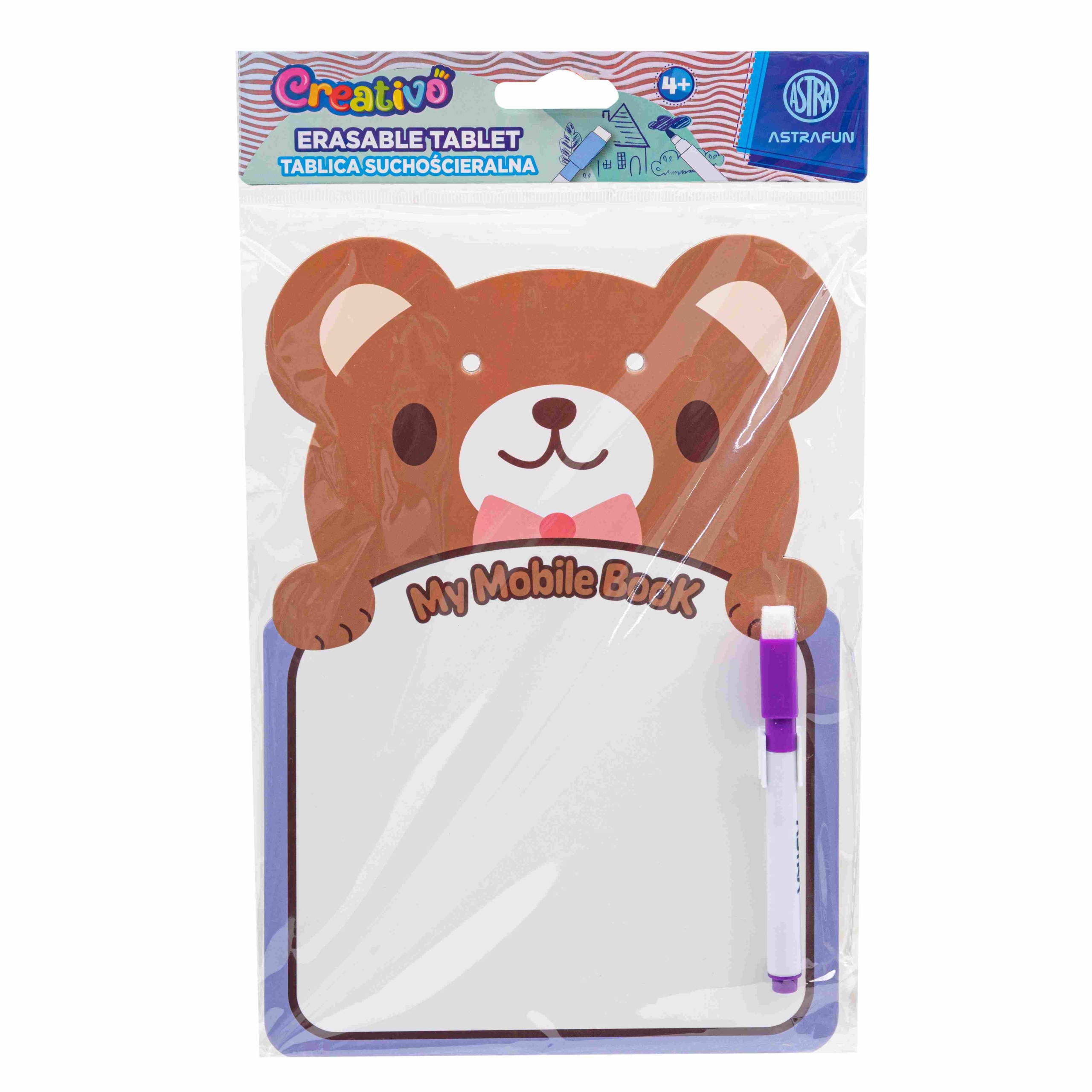 Tablica suchościeralna ASTRAFUN 24,5x16,5 mix 7049