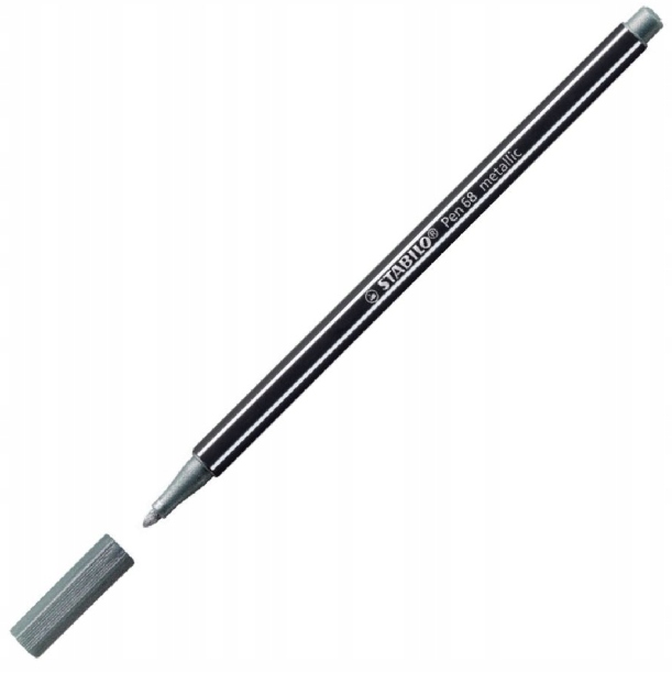 STABILO PEN 68/805 METALIC SREBRNY A'10 0132