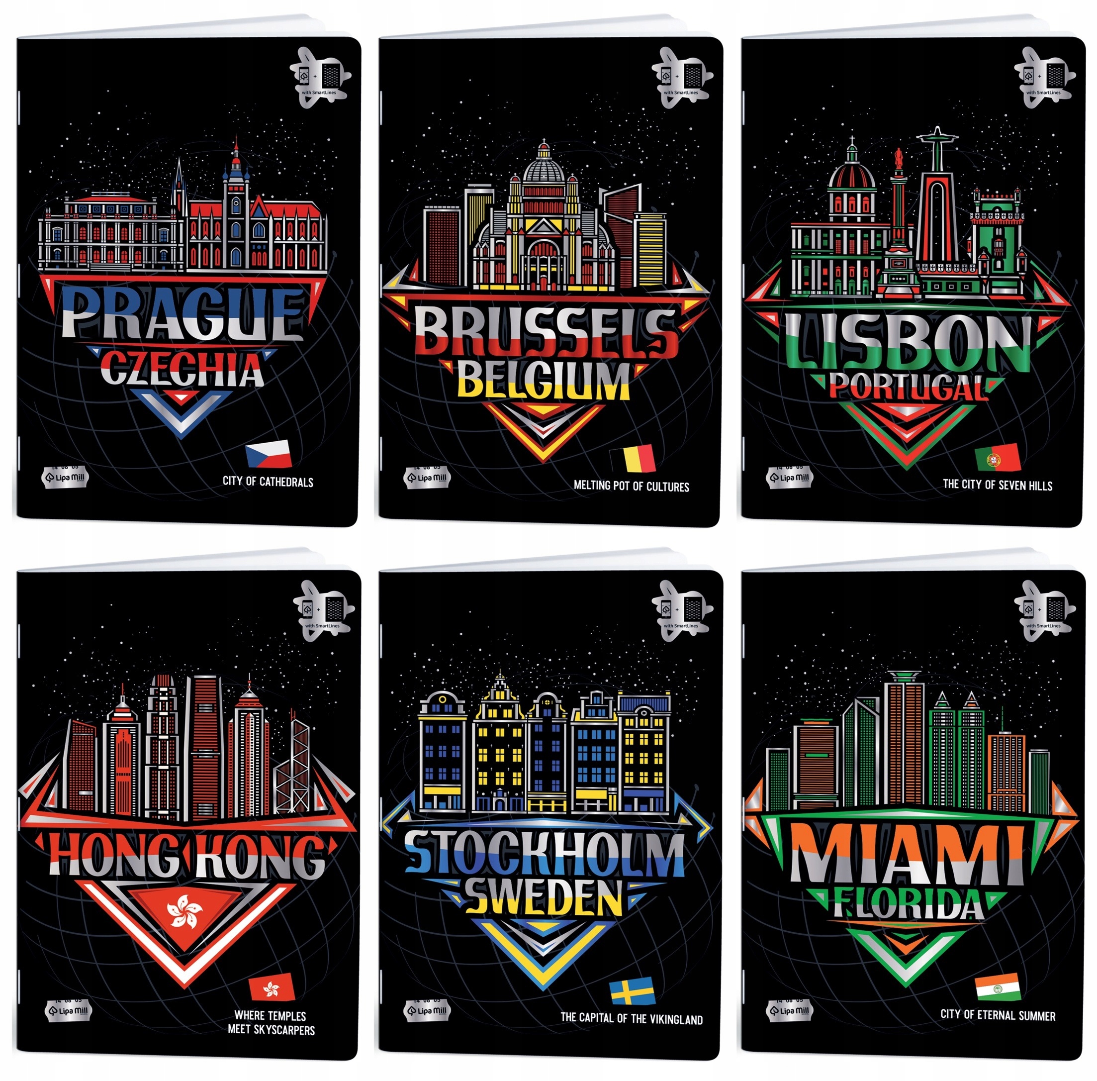 Zeszyt A4/40k kratka Cities, aplikacja 0553 A'10